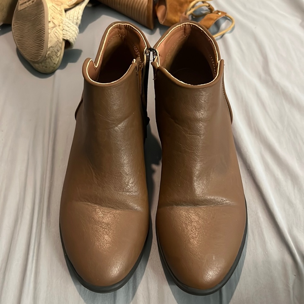 Brown ankle boots